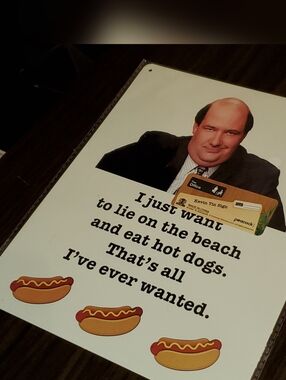 Kevin Malone Tin Sign - The Office Culturefly Exclusive - Collectors Item